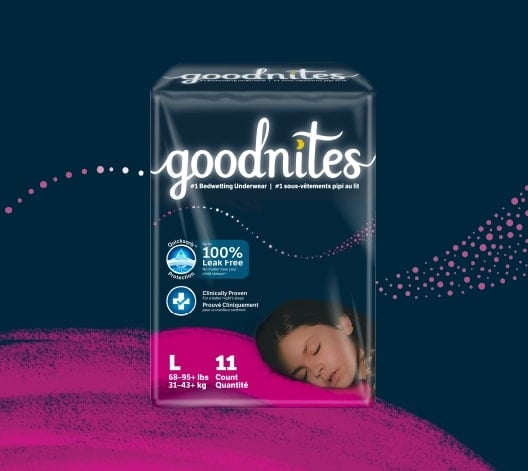 GoodNites Underwear, Nighttime, L (68-95 lbs), Girls - FRESH by Brookshire's
