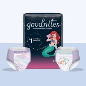 Ropa interior para niñas Goodnites® para mojar la cama